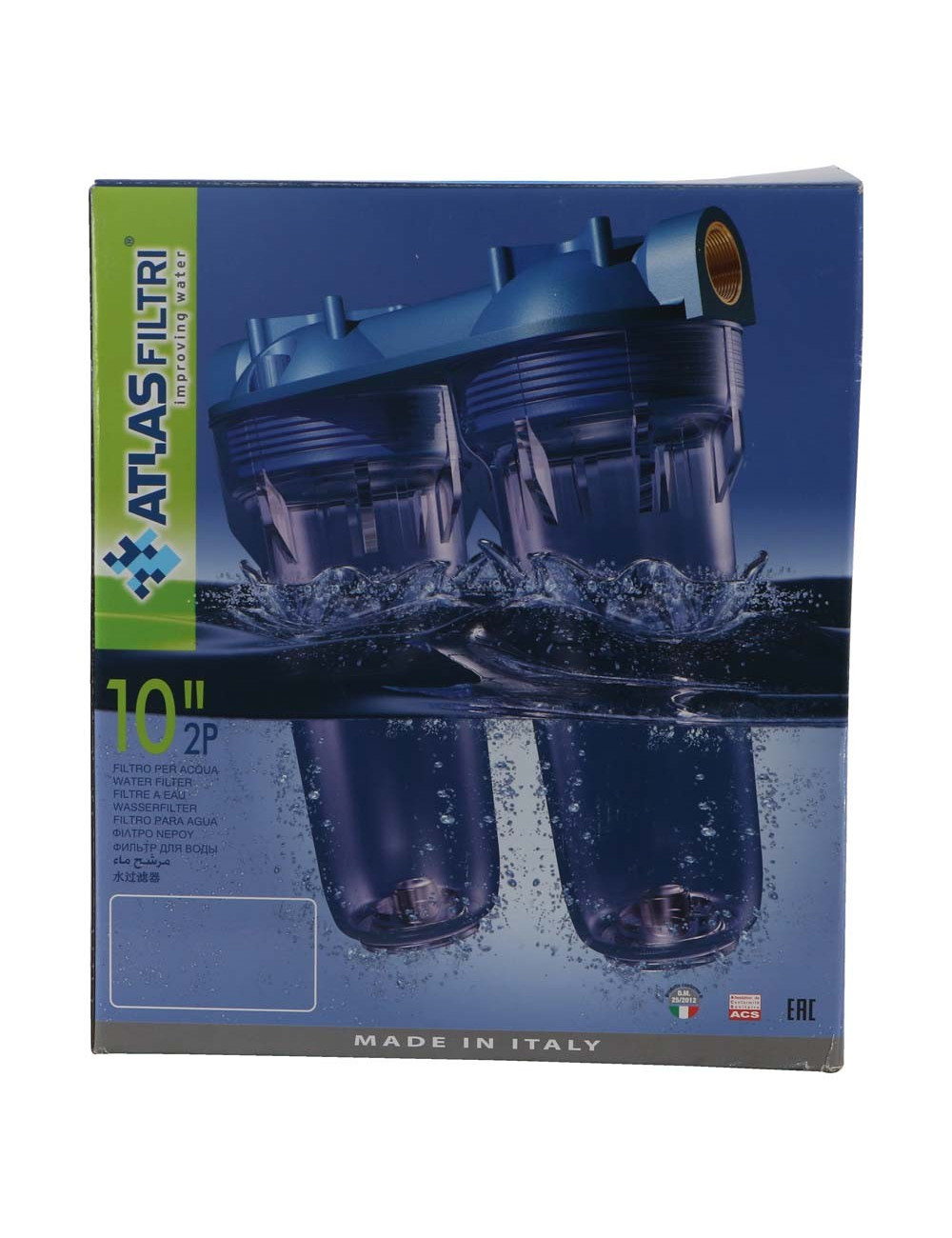 ATLAS WATER FILTER WITH SPIRAL THREAD FILTER CANAL