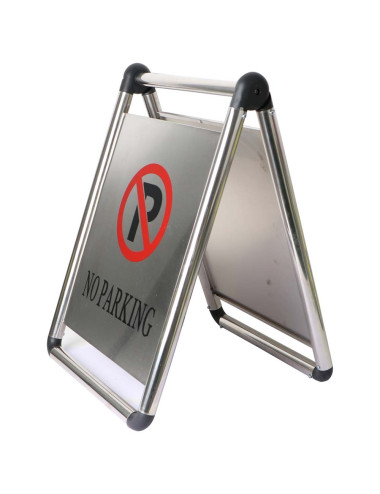 لوحة ارشادية استيل ممنوع الوقوف CHN