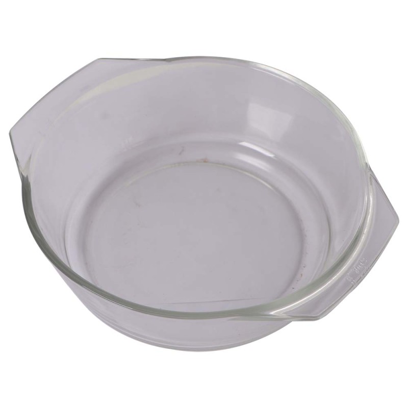 طاسة زجاج مع غطاء