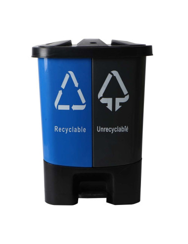 6436 DOUBLE TRASH BIN 30*28*40