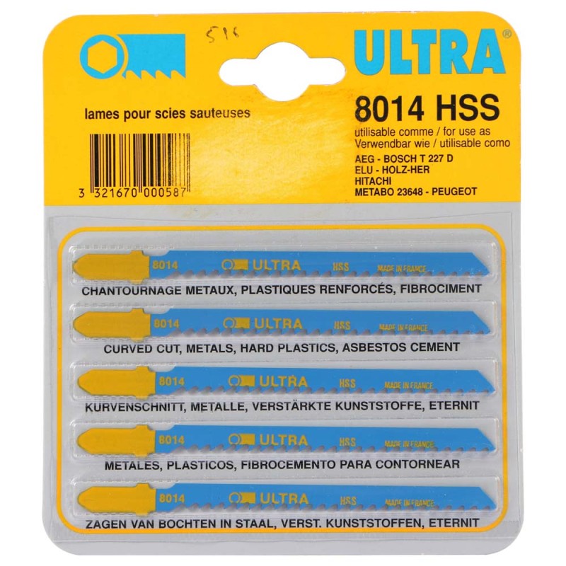 ULTRA 8014 HSS JIGSAW BLADE