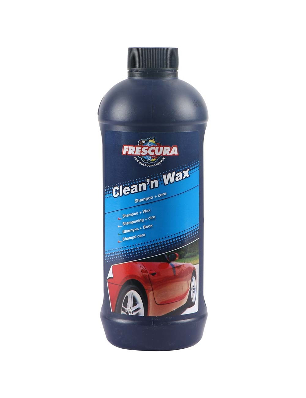 FRESCURA CLEAN'N WAX SHAMPOO WITH POLISHING WAX FOR CARS AND MOTORCYCLES