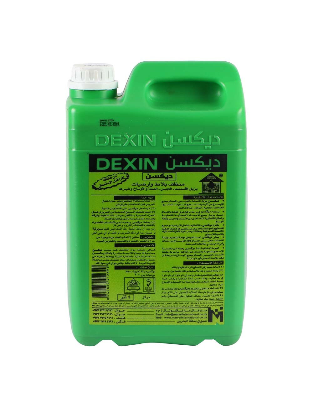 DEXIN 4 LTR TILE & FLOOR CLEANER