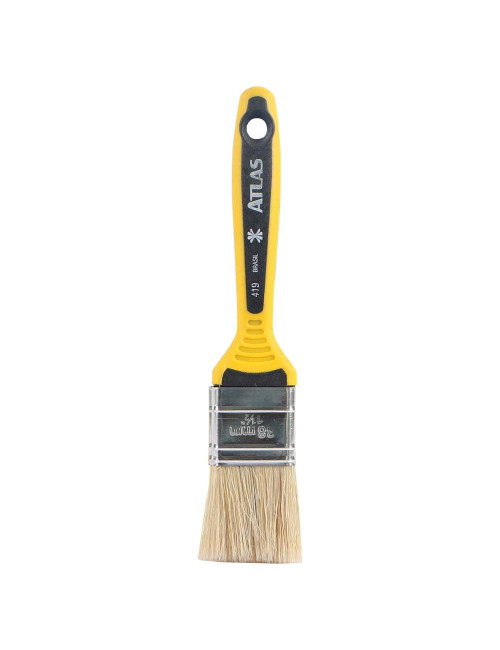 ATLAS 419 PAINT BRUSH RUBBER HANDLEYELLOW 1.5"