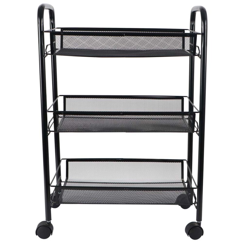 MOVEABLE 3 LAYERS STORAGE NET SHELF BLACK 70 X 45 X26