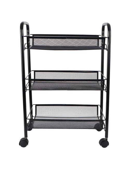 MOVEABLE 3 LAYERS STORAGE NET SHELF BLACK 70 X 45 X26