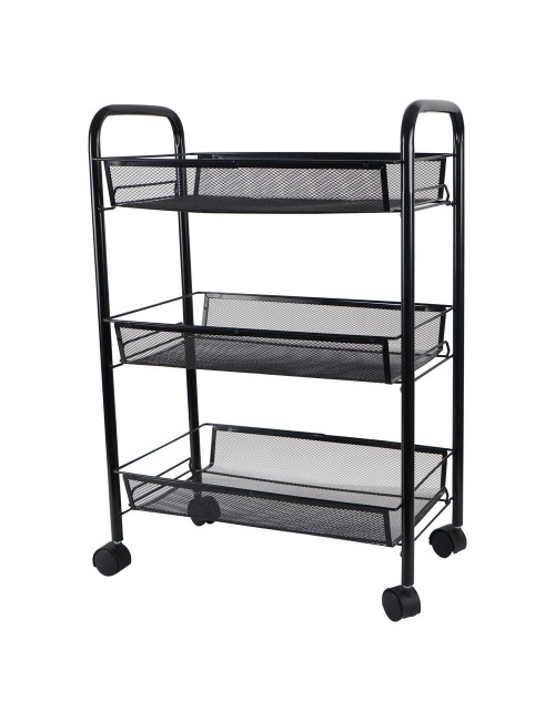 MOVEABLE 3 LAYERS STORAGE NET SHELF BLACK 70 X 45 X26