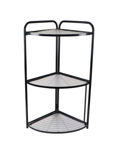 THREE LAYERS CORNER SHELF WITH ( PP PAD ) BLACK 35 X 51 X 85