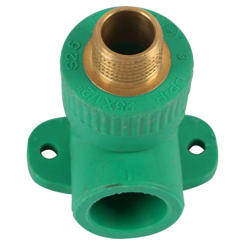PVC 45° ELBOW THEREAD 1/2" X 3/4" GREEN