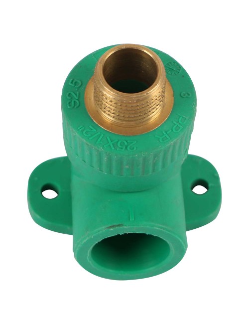 PVC 45° ELBOW THEREAD 1/2" X 3/4" GREEN