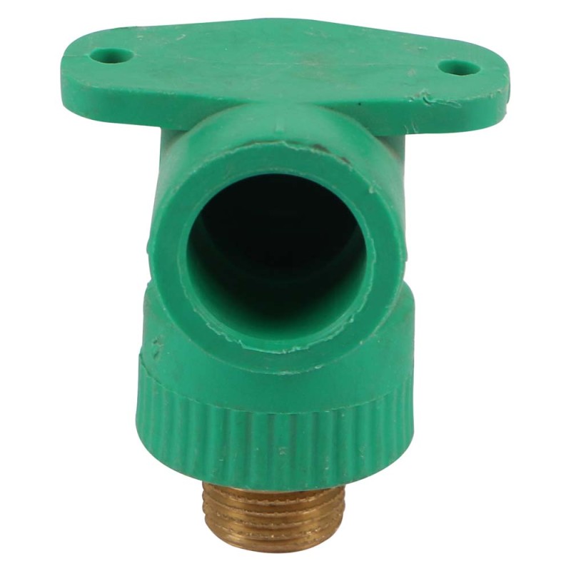 PVC 45° ELBOW THEREAD 1/2" X 3/4" GREEN