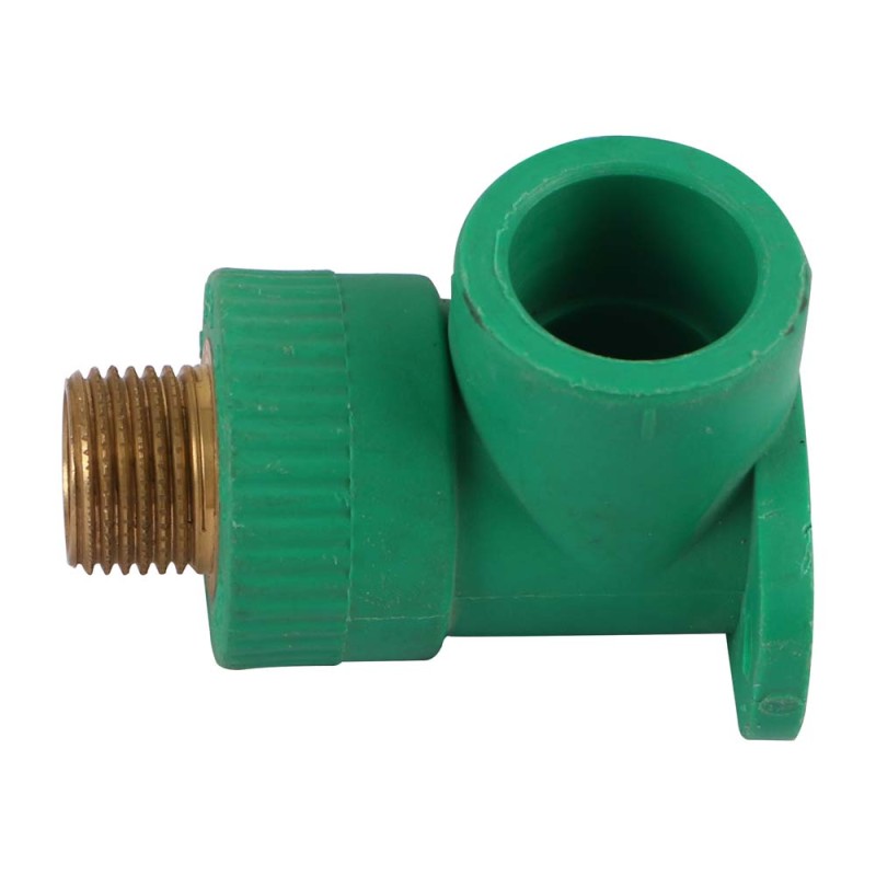 PVC 45° ELBOW THEREAD 1/2" X 3/4" GREEN
