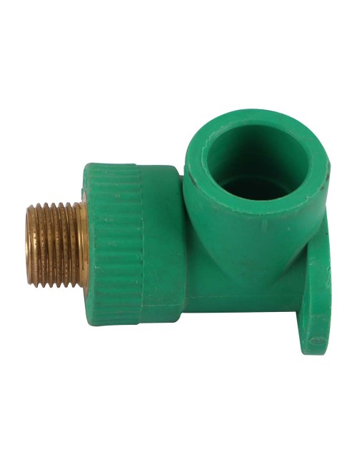 PVC 45° ELBOW THEREAD 1/2" X 3/4" GREEN