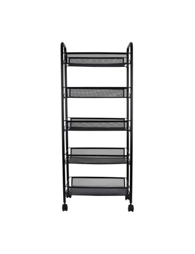 MOVEABLE 5 LAYERS STORAGE NET SHELF BLACK 106 X 45 X27
