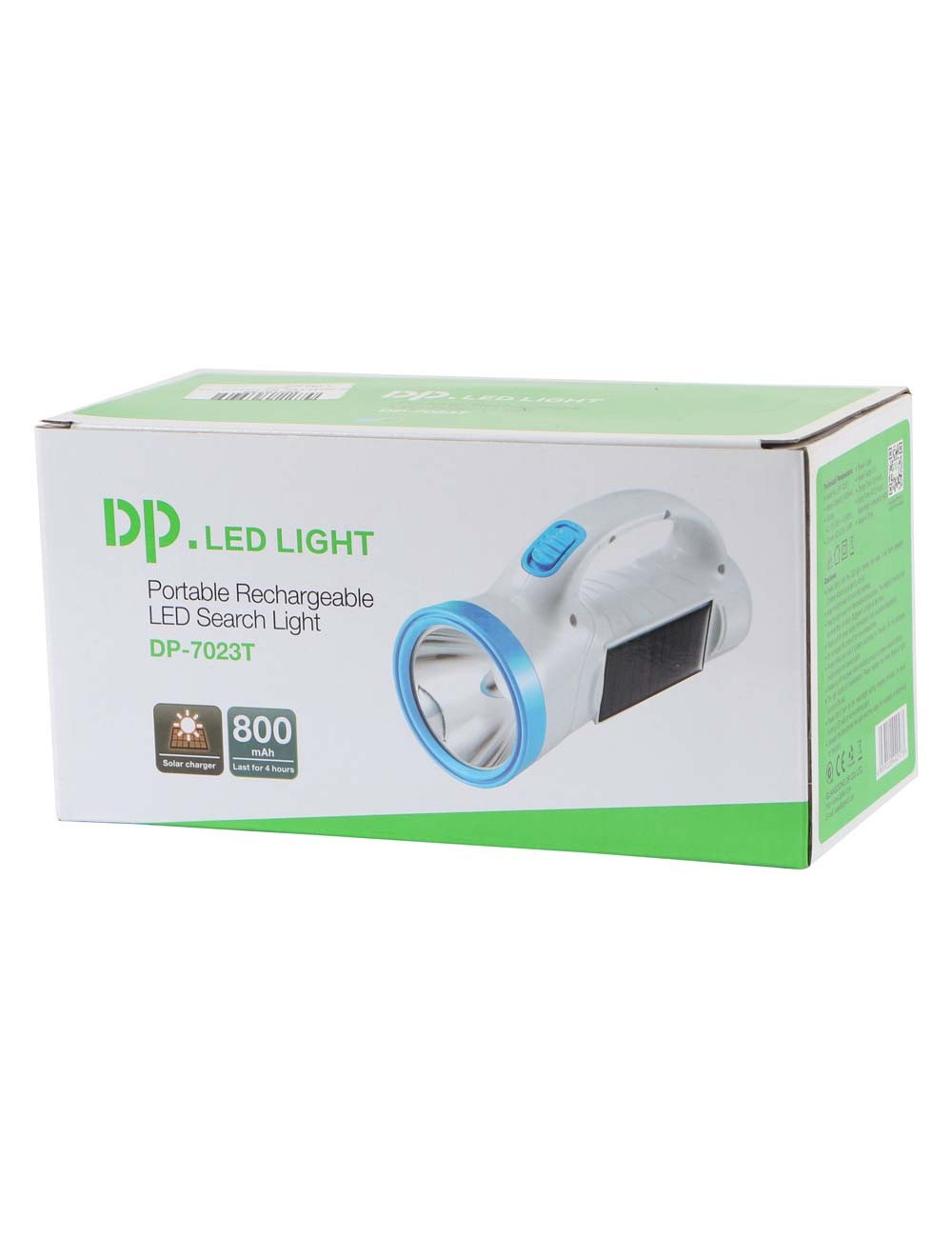 DP-7023T-SOLAR POWER LED RECHARGEABLE SEARCH LIGHT