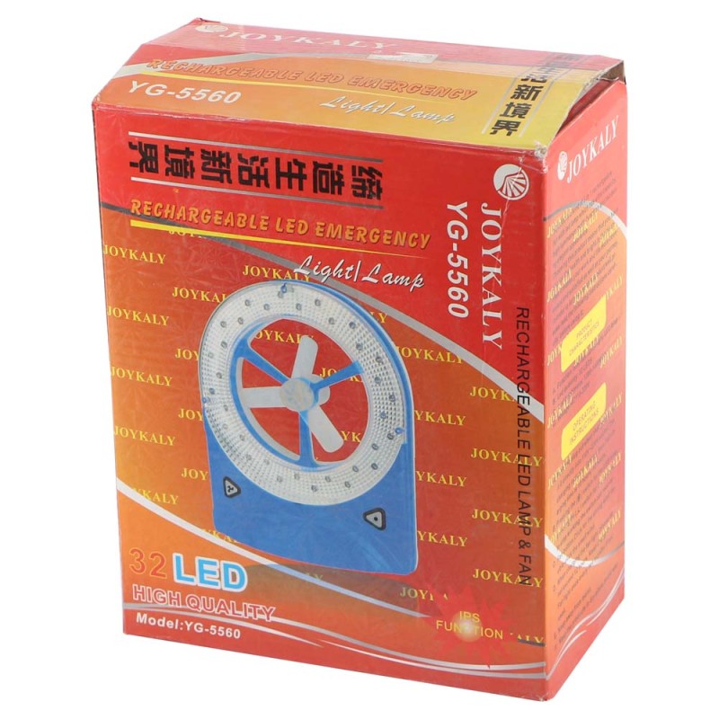 YG-5560 RECHARGEABLE 32 LED FAN