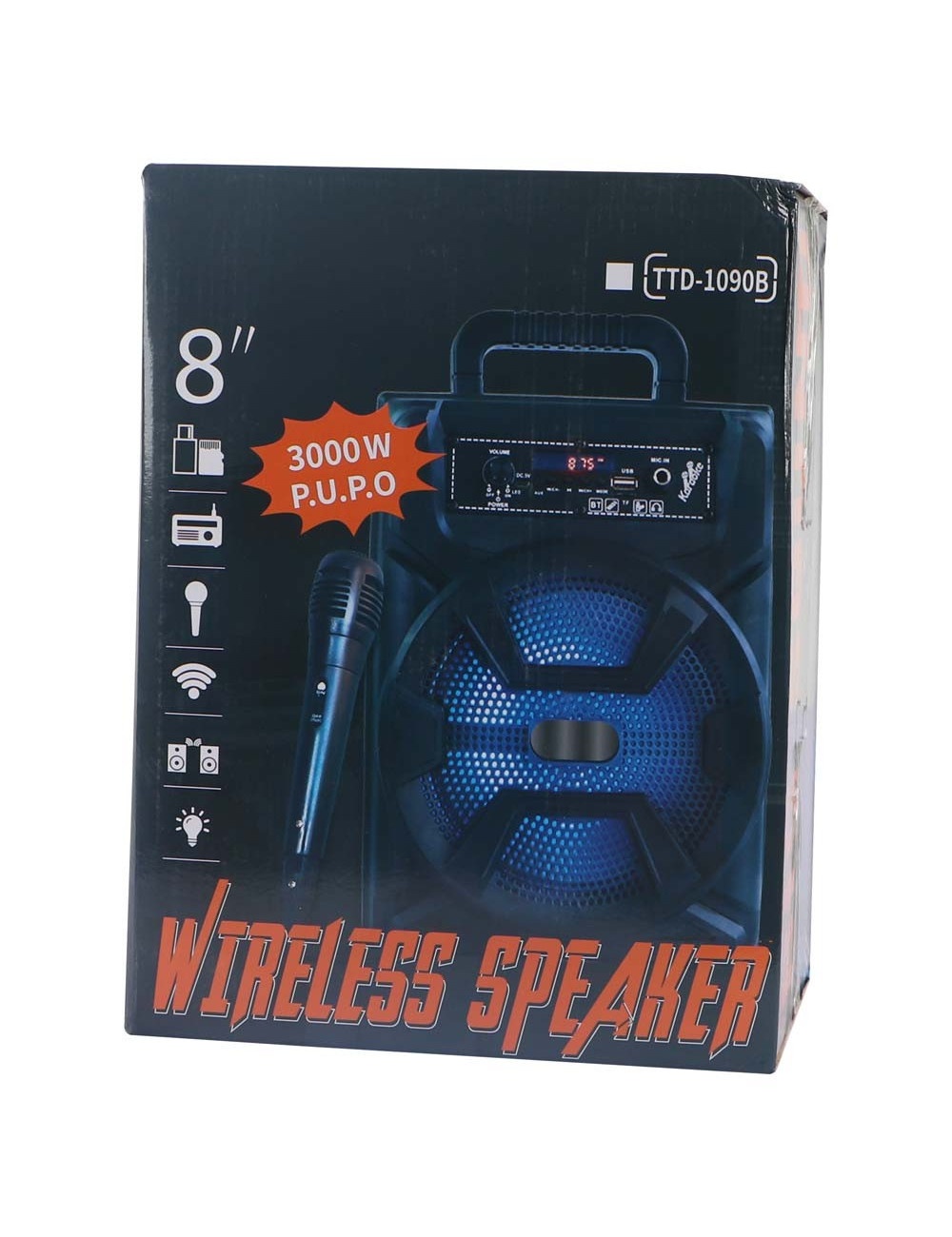 JAS-PAS01 PORTABLE SPEAKER 8"