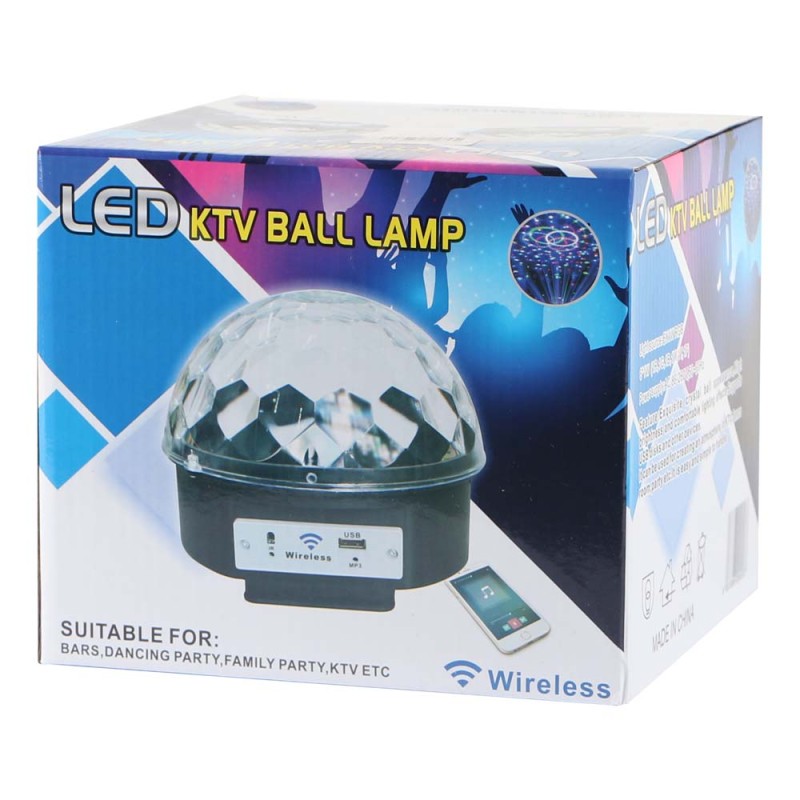 PARTY LED LIGHT WITH BLUETOOTH AND REMOTE