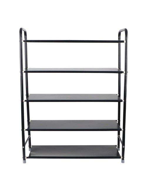 2054 FIVE SHELEVE SHOE RACK BLACK 60 × 25 × 72