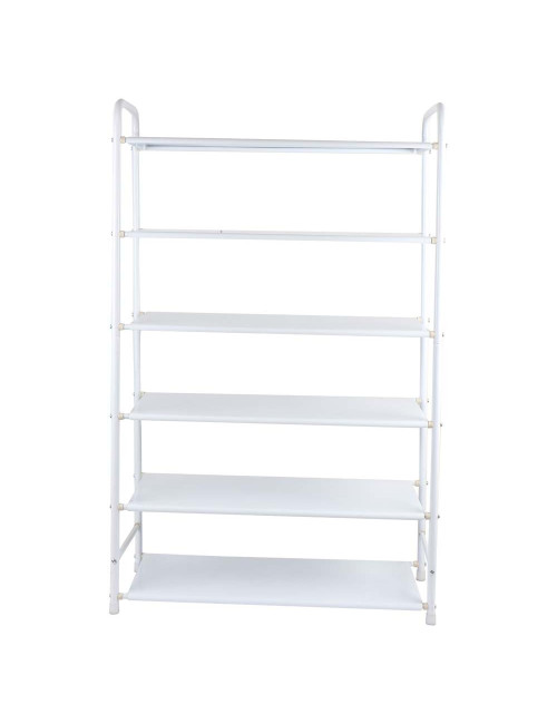 2055 SIX SHELEVE SHOE RACK WHITE 60 × 25 × 88