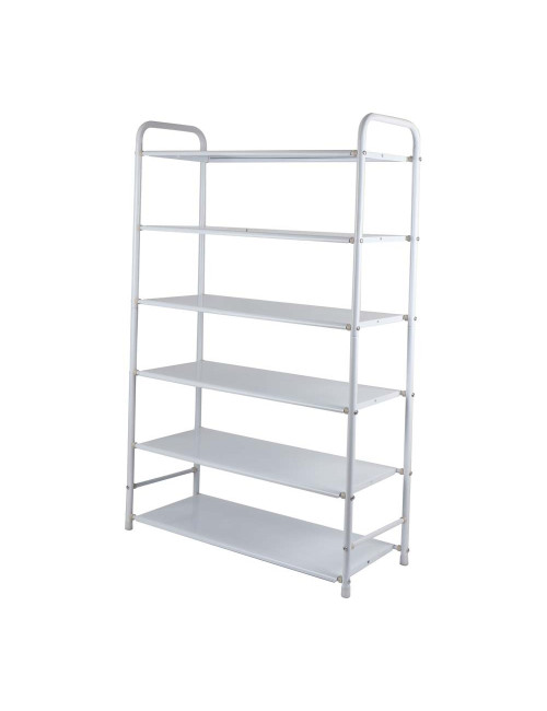 2055 SIX SHELEVE SHOE RACK WHITE 60 × 25 × 88
