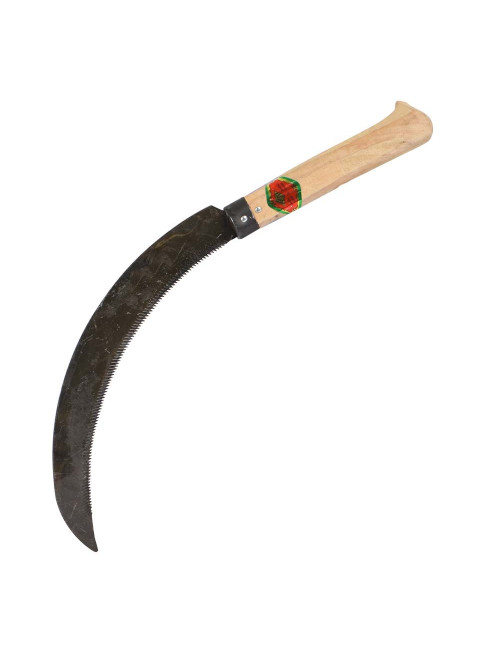 C1319 SICKLE WOODEN HANDLE 10"