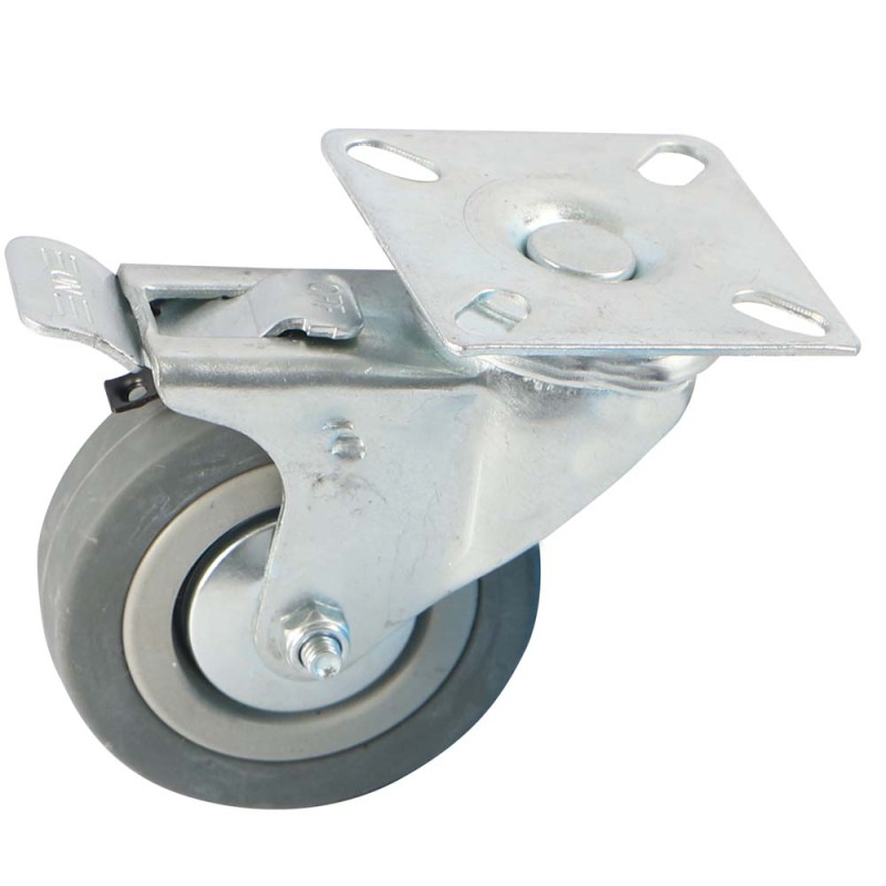 عجلات رمادي متحرك مع بريك "3 CHN-006075
