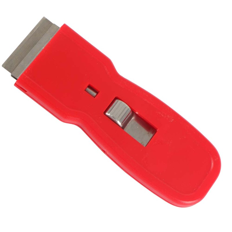 C-060 PLASTIC GLASS SCRAPER RED