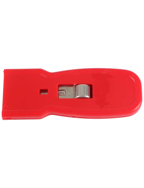 C-060 PLASTIC GLASS SCRAPER RED