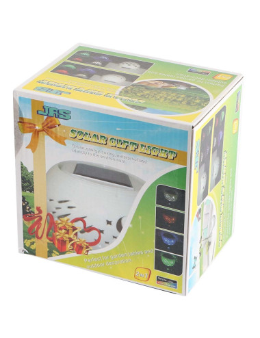 2144 120 X 85MM 2 IN1 لمبة طاولة حديقة طاقة شمسية سيراميك