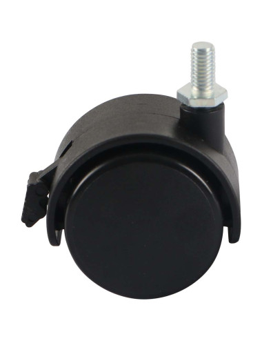 212050 CASTER WHEEL PLASTIC W/ BRAKE FOR CHAIR 8 MM 2