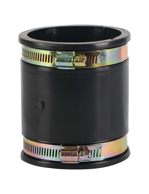 PVC SOCKET RUBBER BLACK 75 MM WITH CLIP