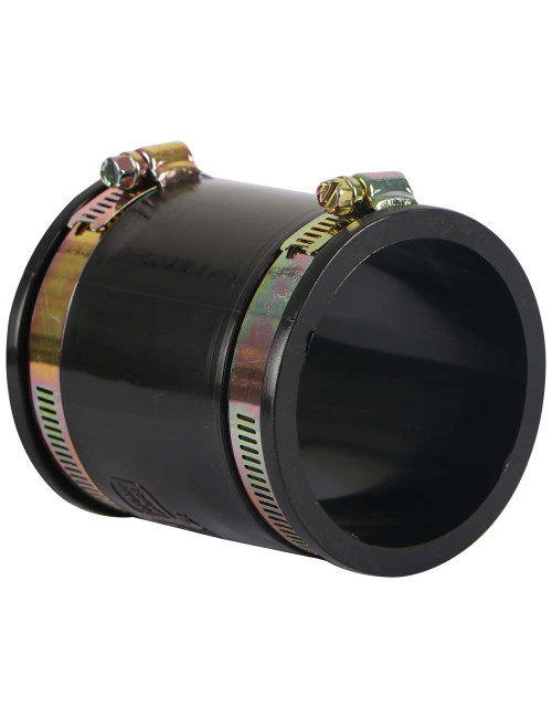 PVC SOCKET RUBBER BLACK 75 MM WITH CLIP