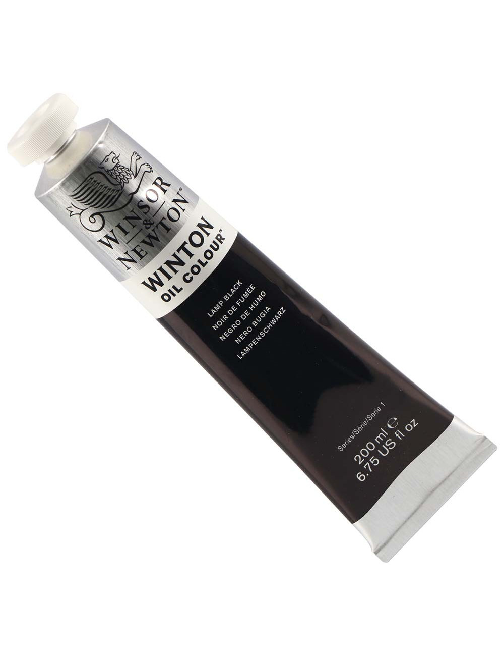 OIL COLOUR TUBE 25 LAMP BLACK 200 ML