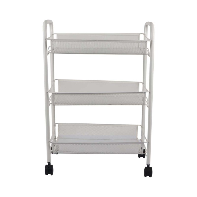 MOVEABLE 3 LAYERS STORAGE NET SHELF WHITE 70 X 45 X26