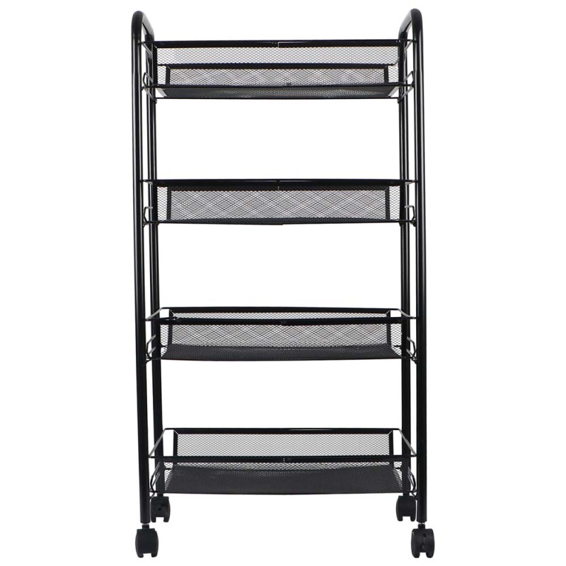 MOVEABLE 4 LAYERS STORAGE NET SHELF BLACK 85 X 45 X26