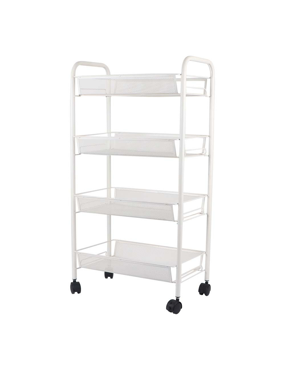MOVEABLE 4 LAYERS STORAGE NET SHELF WHITE 85 X 45 X26