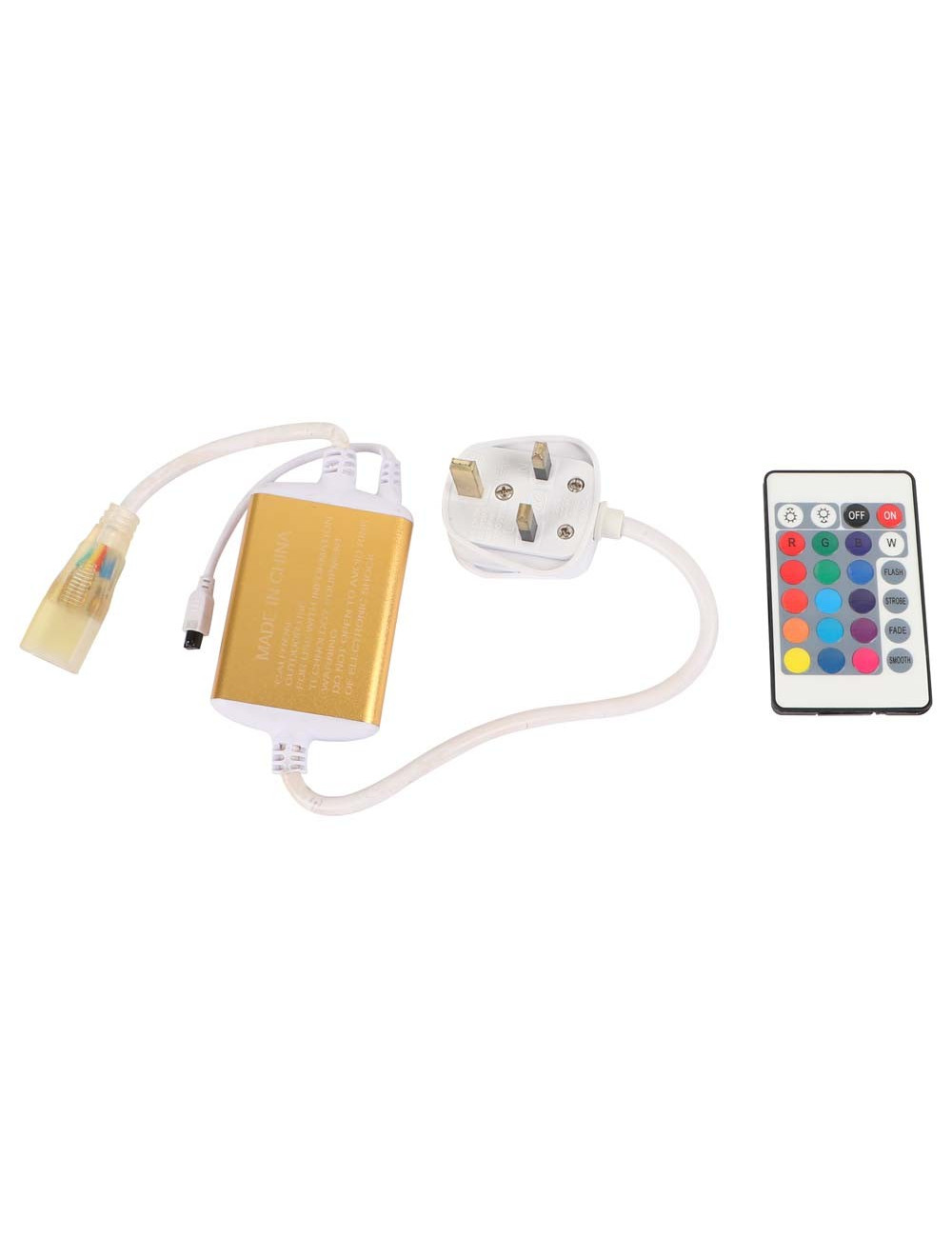 RGB CONTROLLER WITH POWER PLUG FOR LED STRIP LIGHT 240