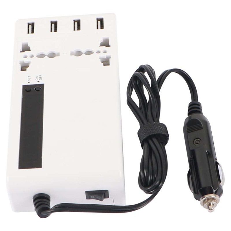 1222 x CAR INVERTER PLUG-S 12V DC TO 220V AC 200W