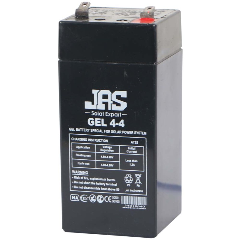 RECHARGABLE GEL BATTERY 4 V/ 4AMP