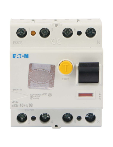RCCB 40 A/4P/03 (300 MA) ارث ليكنج