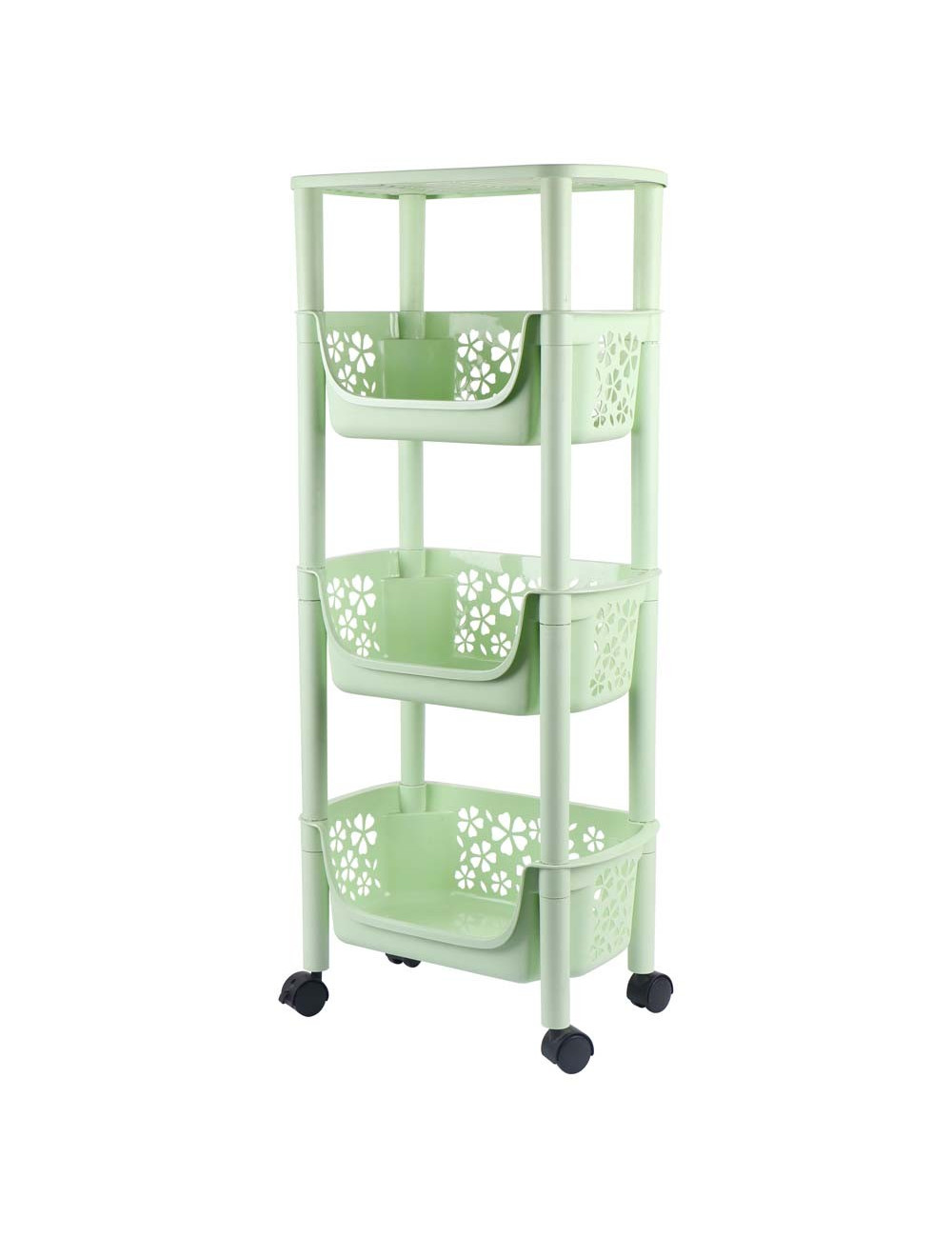 2075 THREE LAYER FLAT VEGETABLE RACK 40*25.5*95