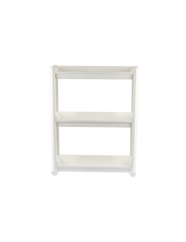 6190 46*13.5*59.5 رف مطبخ بلاستيك مستطيل 3 طابق متحرك