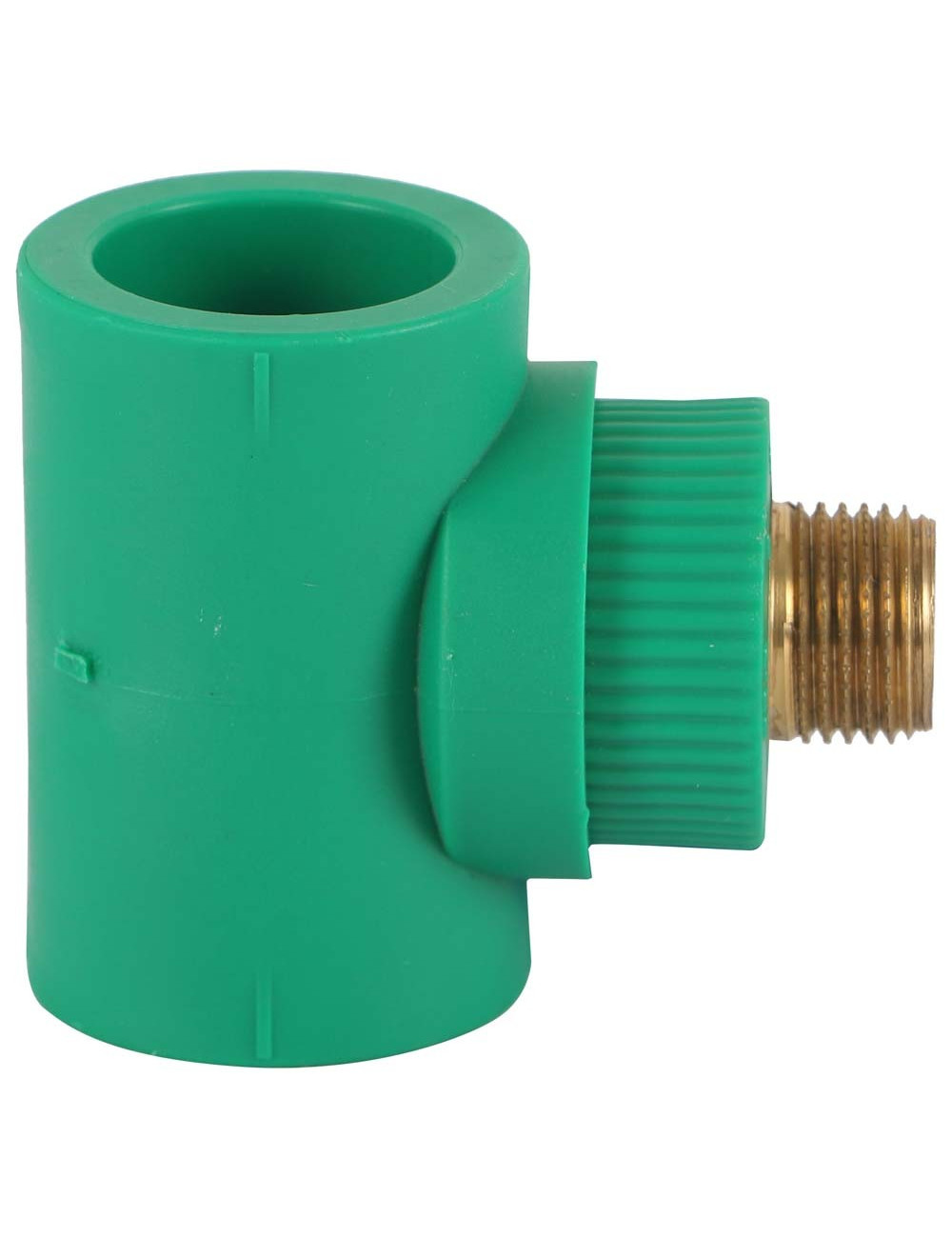 PPR MALE BRASS THREADED TEE 1" x 1/2"