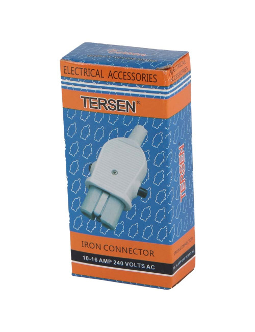 CERAMIC IRON CONNECTOR PLUG 10-16 AMP