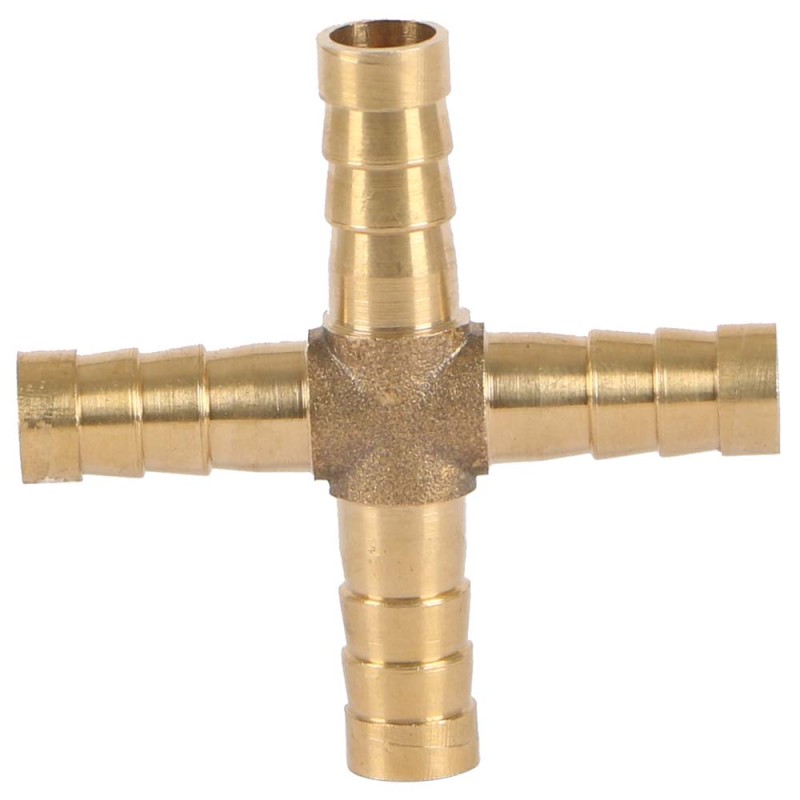 4 WAY BRASS GAS NIPPLE 10 MM