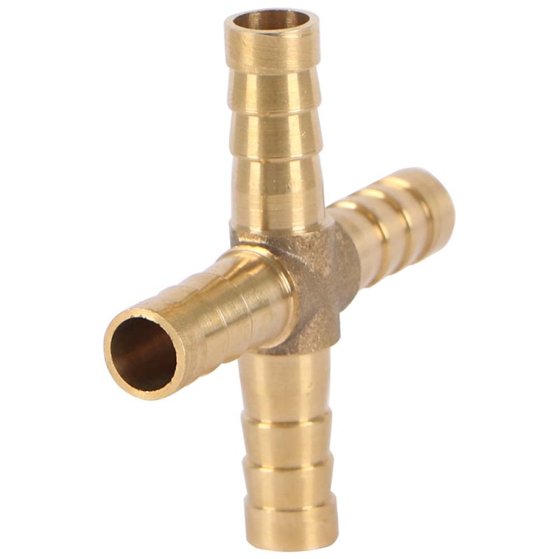 4 WAY BRASS GAS NIPPLE 10 MM