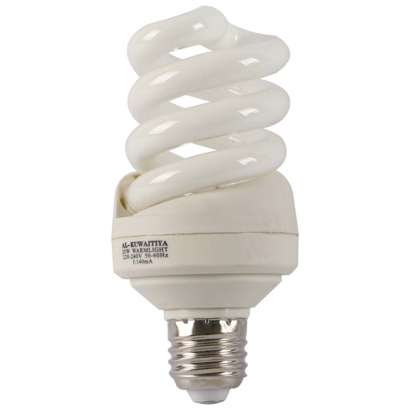 KUWAITIYA SPIRAL D.LY POWER SAVING BULB YELLOW 20W