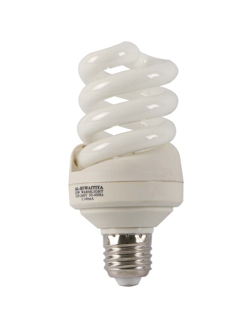 KUWAITIYA SPIRAL D.LY POWER SAVING BULB YELLOW 20W