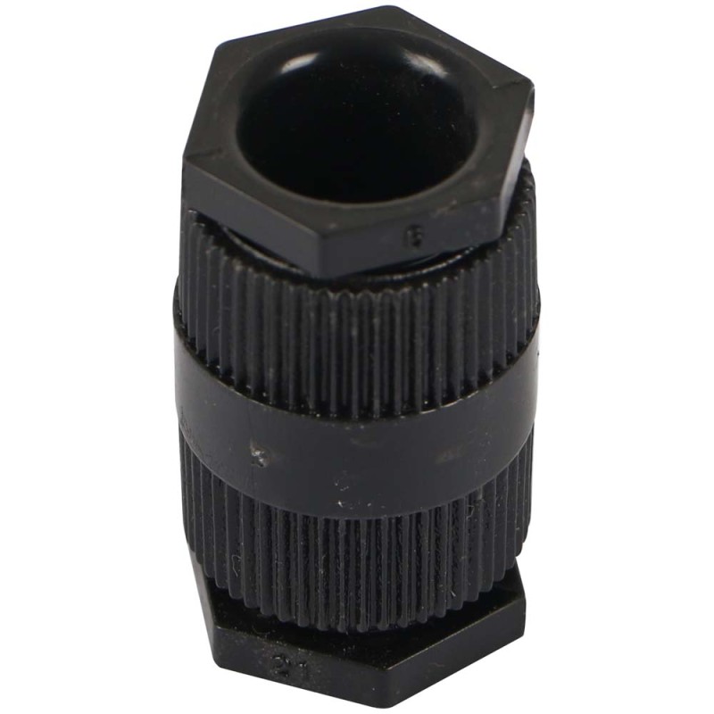 KHARAFI ELECTRIC FITTING ADAPTOR DOUBLE BLACK 3/4"